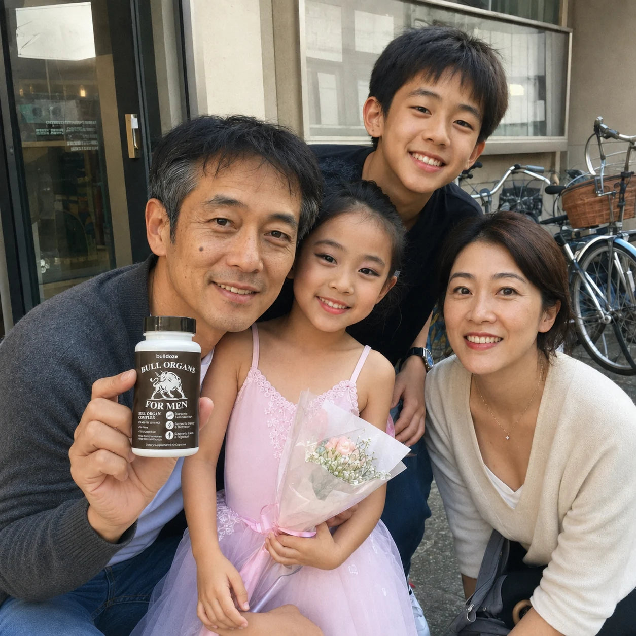 Father with his family