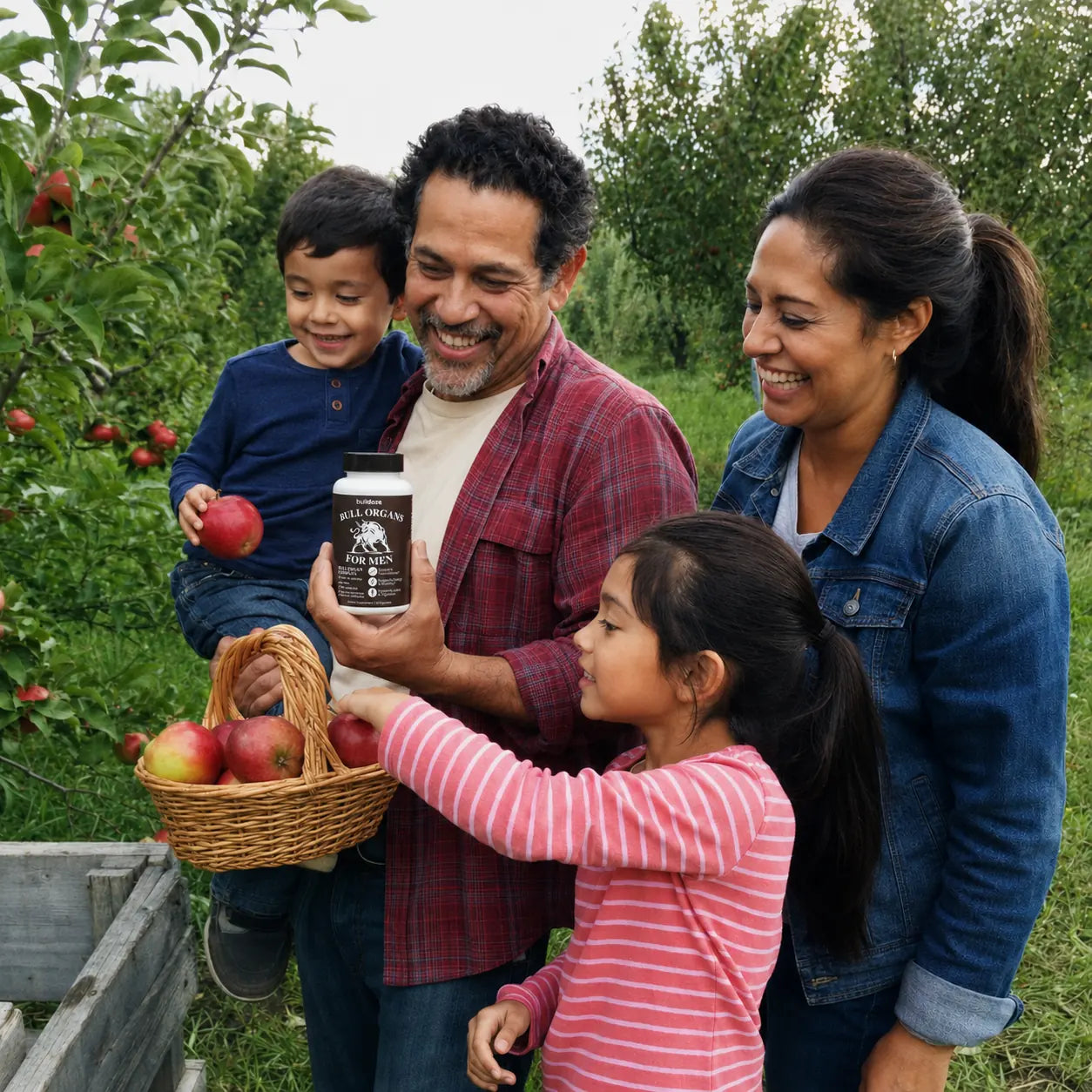 Father with his family